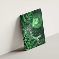 New Zealand Matariki Canvas Wall Art Maori Koru With Humpback Whale Green LT05 - Polynesian Pride
