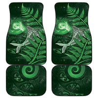 New Zealand Matariki Car Mats Maori Koru With Humpback Whale Green LT05 - Polynesian Pride