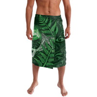 New Zealand Matariki Lavalava Maori Koru With Humpback Whale Green LT05 Green - Polynesian Pride