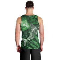 New Zealand Matariki Men Tank Top Maori Koru With Humpback Whale Green LT05 - Polynesian Pride