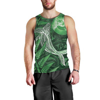 New Zealand Matariki Men Tank Top Maori Koru With Humpback Whale Green LT05 - Polynesian Pride