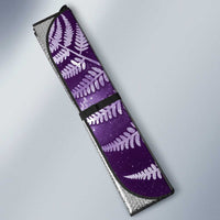 New Zealand Matariki Auto Sun Shade Maori Koru With Humpback Whale Purple LT05 - Polynesian Pride