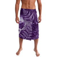 New Zealand Matariki Lavalava Maori Koru With Humpback Whale Purple LT05 Purple - Polynesian Pride