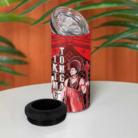 The First King Of Tonga 4 in 1 Can Cooler Tumbler Tongan Pride LT05 - Polynesian Pride
