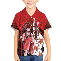 The First King Of Tonga Family Matching Summer Maxi Dress and Hawaiian Shirt Tongan Pride