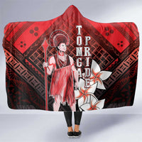 The First King Of Tonga Hooded Blanket Tongan Pride LT05 One Size Red - Polynesian Pride