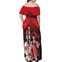 The First King Of Tonga Off Shoulder Maxi Dress Tongan Pride