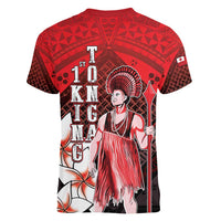 The First King Of Tonga Women V-Neck T-Shirt Tongan Pride