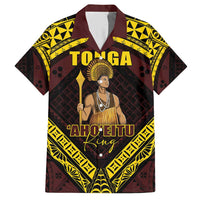 Tonga First King Hawaiian Shirt Ahoeitu Know Your Roots LT05 Maroon - Polynesian Pride
