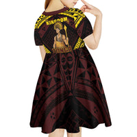Tonga First King Kid Short Sleeve Dress Ahoeitu Know Your Roots LT05 - Polynesian Pride