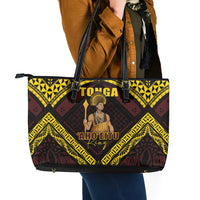 Tonga First King Leather Tote Bag Ahoeitu Know Your Roots