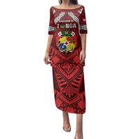 Tonga Emancipation Day Family Matching Puletasi and Hawaiian Shirt Tongan Kupesi Pattern