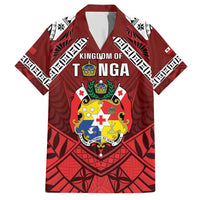 Tonga Emancipation Day Hawaiian Shirt Tongan Kupesi Pattern LT05 Red - Polynesian Pride