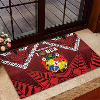 Tonga Emancipation Day Rubber Doormat Tongan Kupesi Pattern LT05 - Polynesian Pride