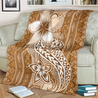 Tonga Kupesi Ngatu Blanket Vintage Brown Plumeria LT05 - Polynesian Pride