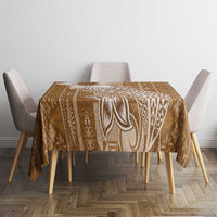 Tonga Kupesi Ngatu Tablecloth Vintage Brown Plumeria LT05 - Polynesian Pride