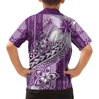Tonga Kupesi Ngatu Hawaiian Shirt Vintage Purple Plumeria LT05 - Polynesian Pride