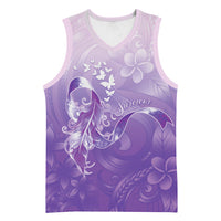Lupus Awareness Month Basketball Jersey Polynesian Style LT05 Unisex Lilac - Polynesian Pride