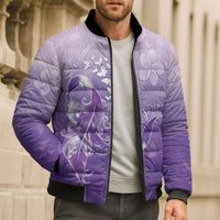 Lupus Awareness Month Bomber Puffer Jacket Polynesian Style LT05 - Polynesian Pride