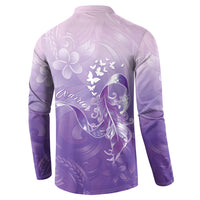 Lupus Awareness Month Button Sweatshirt Polynesian Style LT05 - Polynesian Pride