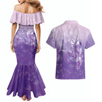 Lupus Awareness Month Couples Matching Mermaid Dress and Hawaiian Shirt Polynesian Style LT05 - Polynesian Pride
