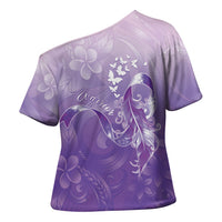 Lupus Awareness Month Cross Shoulder Shirt Polynesian Style LT05 - Polynesian Pride