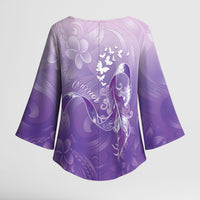Lupus Awareness Month Kimono Sleeve Blouse Polynesian Style LT05 - Polynesian Pride