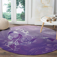 Lupus Awareness Month Round Carpet Polynesian Style LT05 - Polynesian Pride
