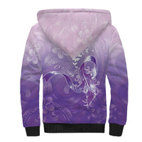 Lupus Awareness Month Sherpa Hoodie Polynesian Style LT05 - Polynesian Pride
