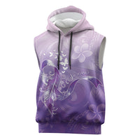 Lupus Awareness Month Sleeveless Hoodie Polynesian Style LT05 Lilac - Polynesian Pride