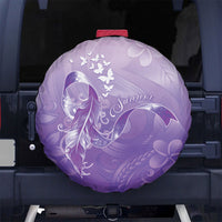 Lupus Awareness Month Spare Tire Cover Polynesian Style LT05 No hole Lilac - Polynesian Pride