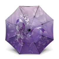 Lupus Awareness Month Umbrella Polynesian Style LT05 One Size Folded 11.42 inch Opened Diameter 37.4 inch Lilac - Polynesian Pride