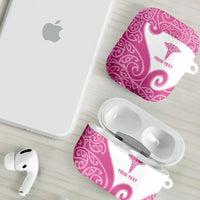 Personalised New Zealand Nurse AirPods Case Maori Koru Pink Version LT05 - Polynesian Pride