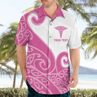 Personalised New Zealand Nurse Hawaiian Shirt Maori Koru Pink Version LT05 - Polynesian Pride
