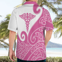 Personalised New Zealand Nurse Hawaiian Shirt Maori Koru Pink Version LT05 - Polynesian Pride