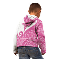 Personalised New Zealand Nurse Kid Hoodie Maori Koru Pink Version LT05 - Polynesian Pride