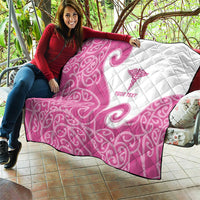 Personalised New Zealand Nurse Quilt Maori Koru Pink Version LT05 - Polynesian Pride