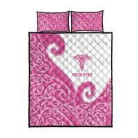 Personalised New Zealand Nurse Quilt Bed Set Maori Koru Pink Version LT05 - Polynesian Pride