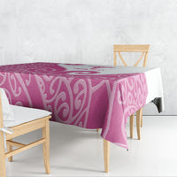 Personalised New Zealand Nurse Tablecloth Maori Koru Pink Version LT05 - Polynesian Pride