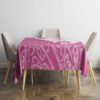 Personalised New Zealand Nurse Tablecloth Maori Koru Pink Version LT05 - Polynesian Pride