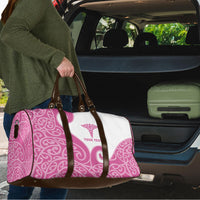 Personalised New Zealand Nurse Travel Bag Maori Koru Pink Version LT05 - Polynesian Pride