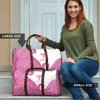 Personalised New Zealand Nurse Travel Bag Maori Koru Pink Version LT05 - Polynesian Pride