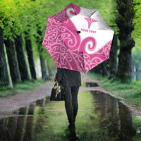 Personalised New Zealand Nurse Umbrella Maori Koru Pink Version LT05 - Polynesian Pride