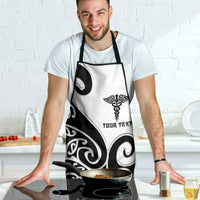 Personalised New Zealand Nurse Apron Maori Koru Black Version LT05 - Polynesian Pride