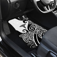 New Zealand Nurse Car Mats Maori Koru Black Version LT05 - Polynesian Pride