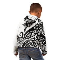 Personalised New Zealand Nurse Kid Hoodie Maori Koru Black Version LT05 - Polynesian Pride