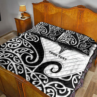 Personalised New Zealand Nurse Quilt Bed Set Maori Koru Black Version LT05 - Polynesian Pride