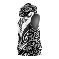 Personalised New Zealand Nurse Sleeveless Hoodie Maori Koru Black Version LT05 - Polynesian Pride
