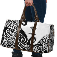 Personalised New Zealand Nurse Travel Bag Maori Koru Black Version LT05 - Polynesian Pride