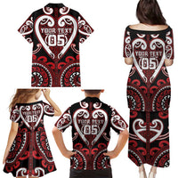 Custom Aotearoa Ngapuhi Family Matching Puletasi and Hawaiian Shirt Maori Tribal Pattern LT05 - Polynesian Pride